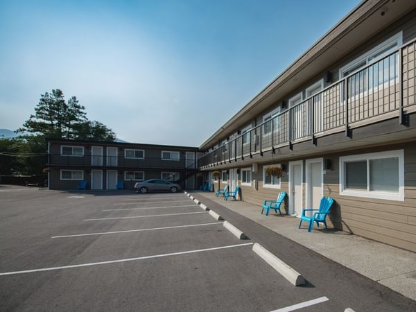 Coast Penticton Hotel parking lot.