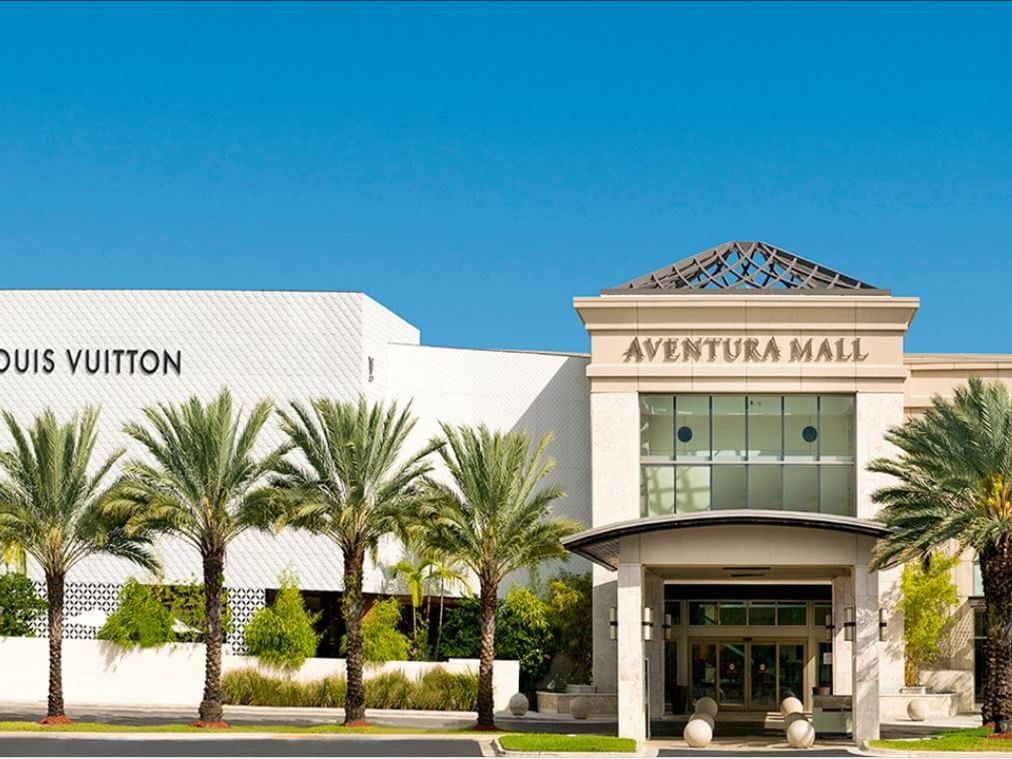 Aventura Mall’s entrance near Costa Beach Resort