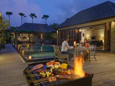 Private Dining inside Villa in Bali 