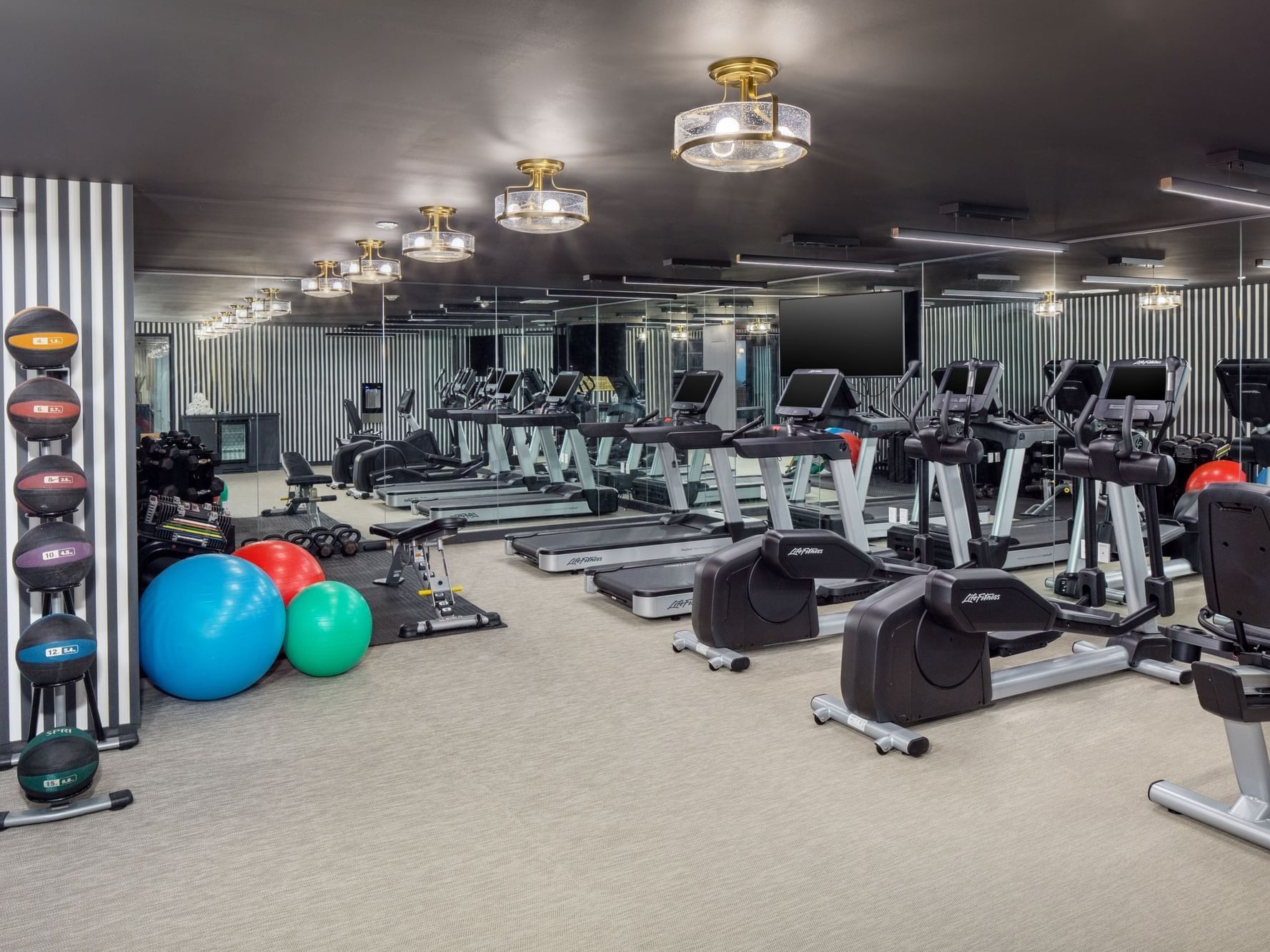 Treadmills & gym tools in Active Life Studio at The Madison Hotel