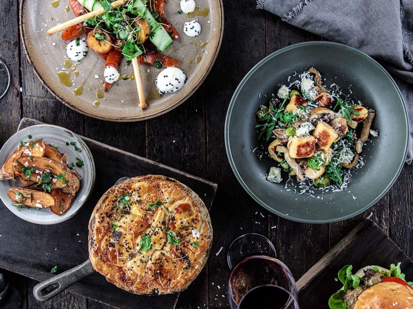 Variety of food in Urban Pantry Manuka near Hotel Knightsbridge