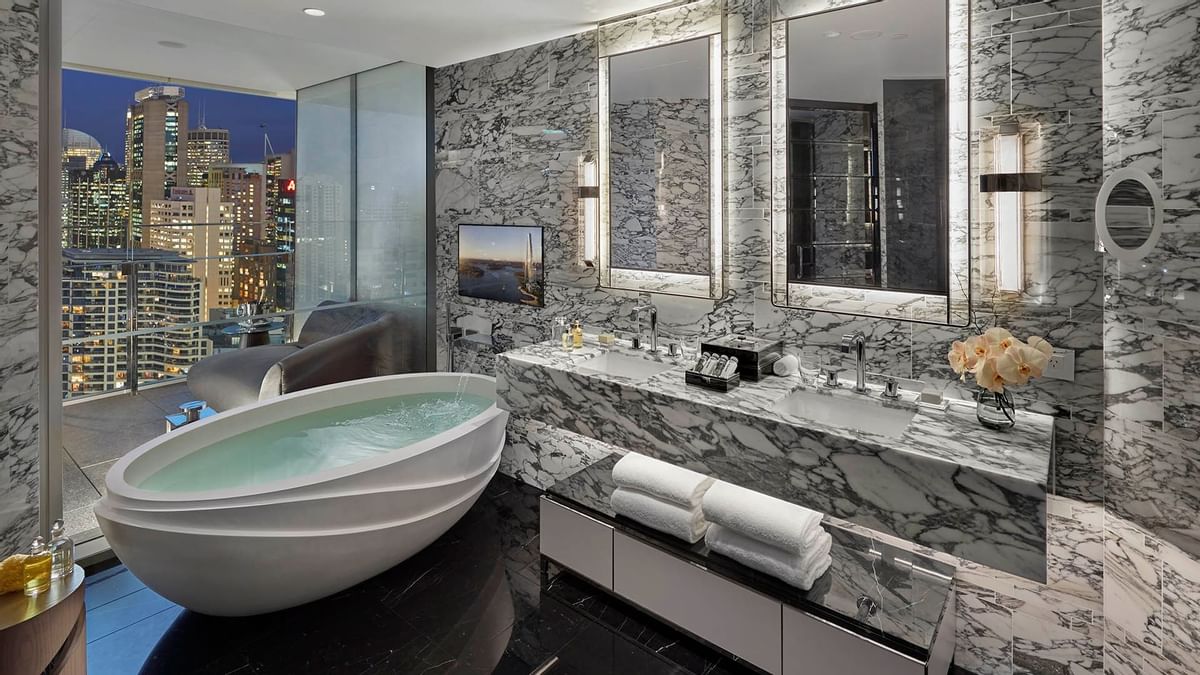 Bathroom in One Bedroom Deluxe Villa at Crown Towers Sydney