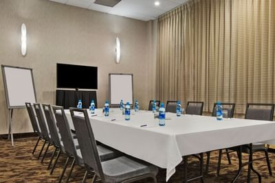 conference table in ballroom