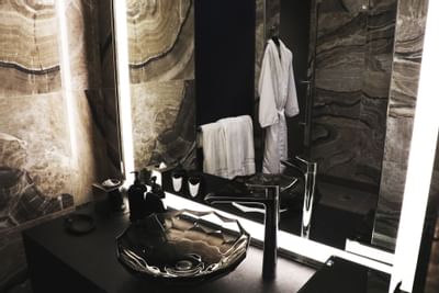 Interior of the spa bathroom at Paradox Hotel Vancouver