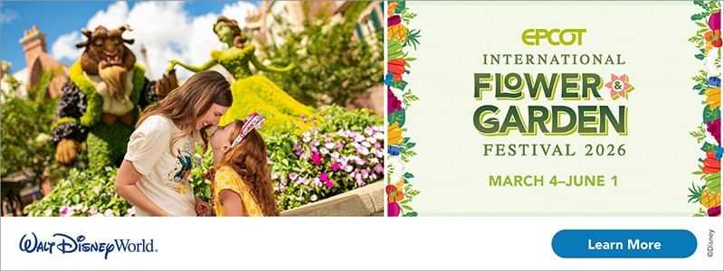 A banner of Disney World, display at Lake Buena Vista Resort