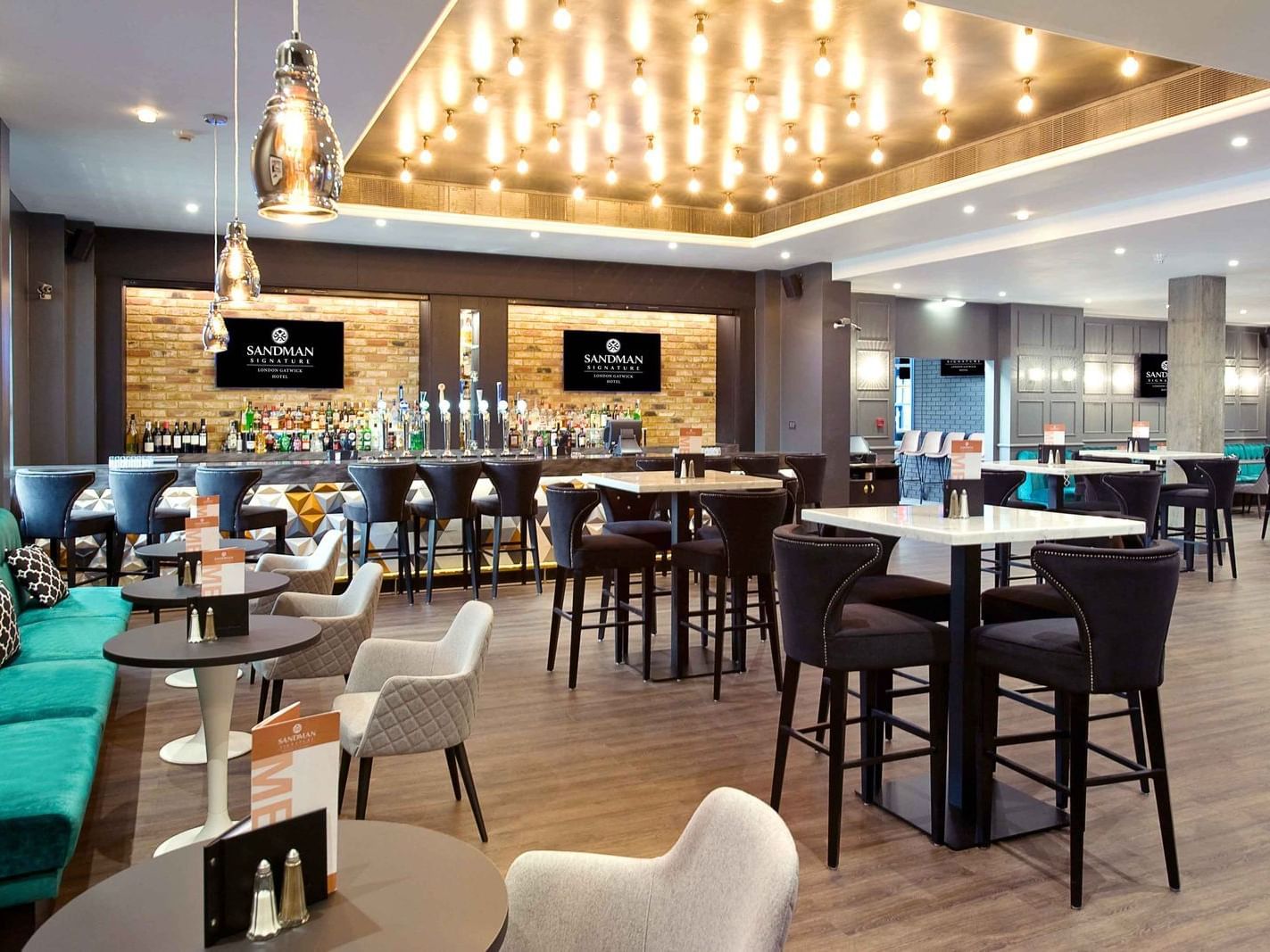 Shark club Gastro Bar at Sandman Signature London Gatwick Hotel