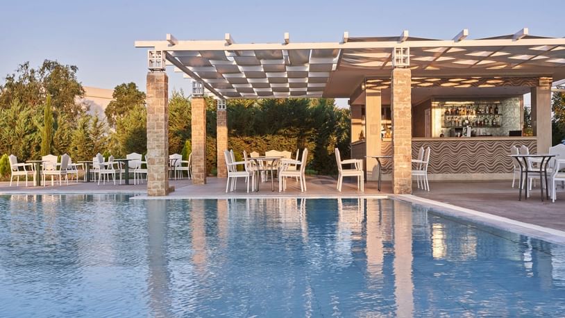 Exterior view of bar by the pool at Kairaba Hotel