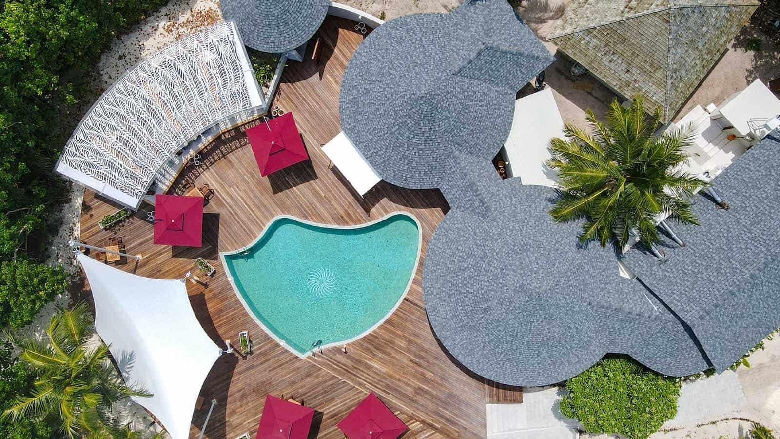 Aerial view of the pool at The Signature Collection by Hideaway