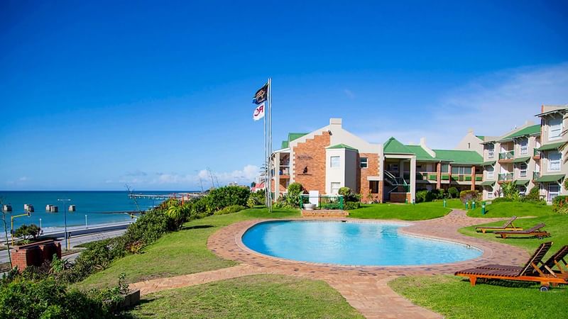 Swimming pool at Brookes Hill Suites in Gqeberha