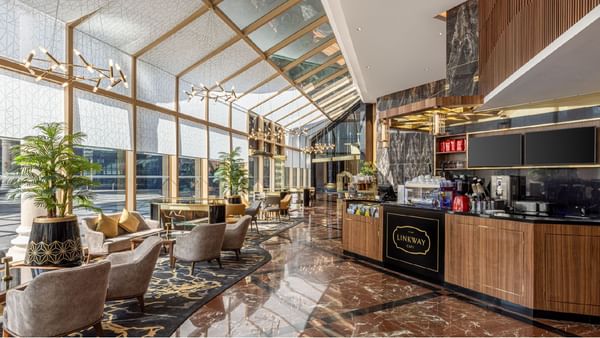 Counter & dining set-up in Linkway Café at Sunway Resort