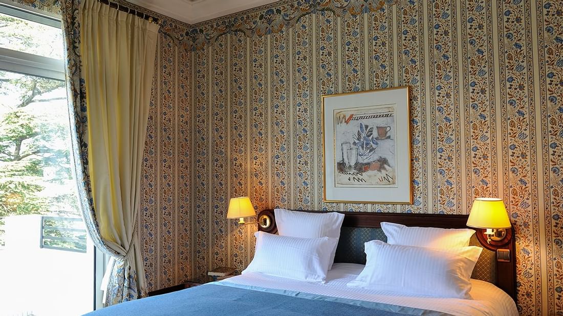 Chambre Suite Junior bleue.