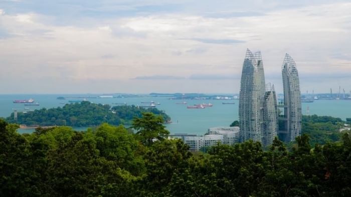 Aerial view of Mount Faber Park near Momentus Hotel Alexandra