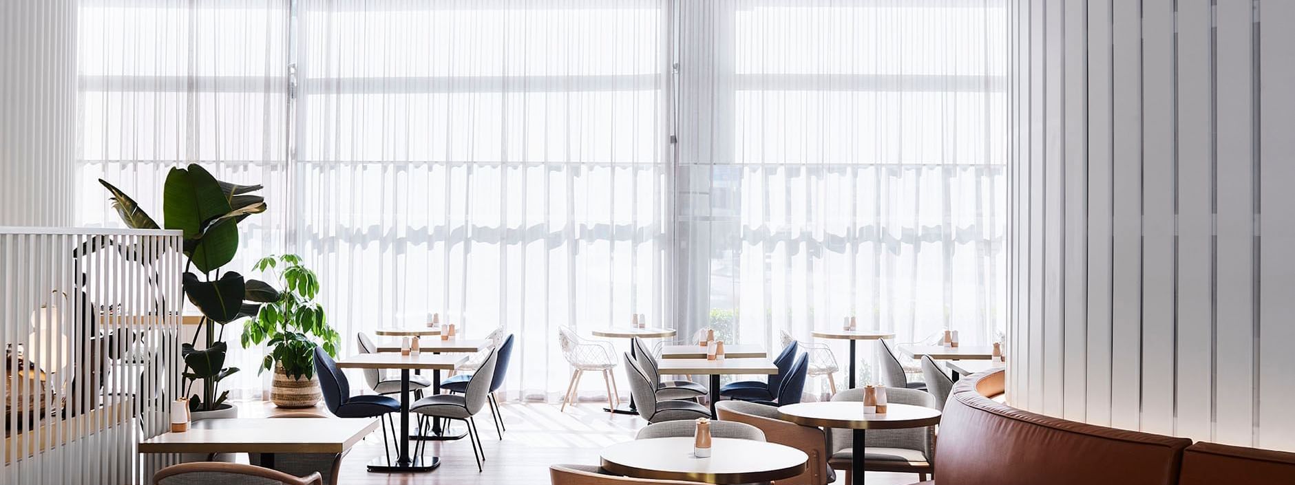 Table set-up in Pier St. Grill at Novotel Sydney Darling Square