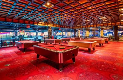 Billiard area in ACE Restaurant at Showboat Hotel & Resort
