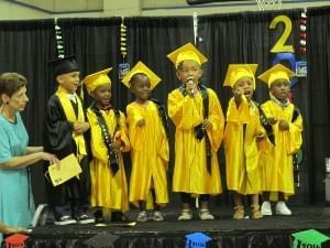 The Tangelo Park Preschool students' graduation ceremony.