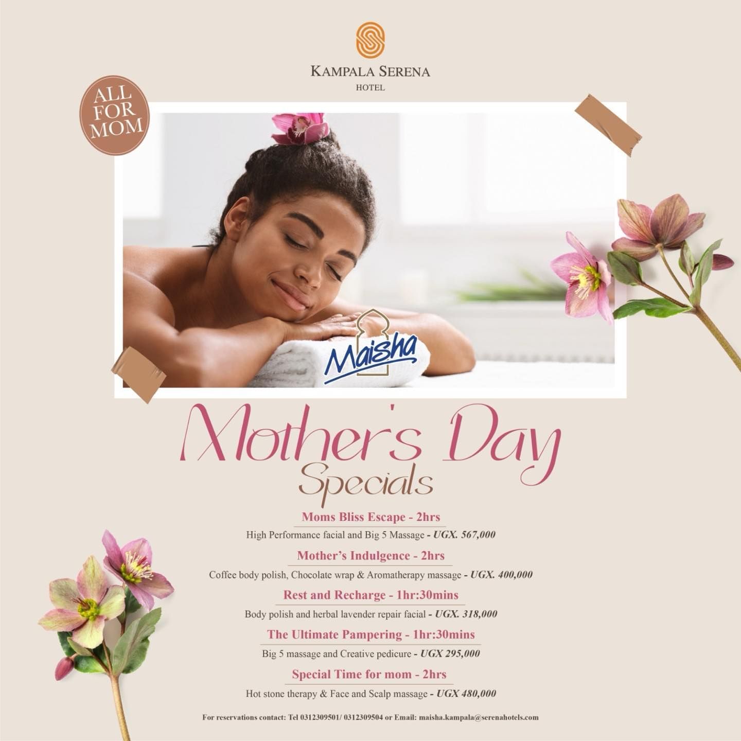Mother's Day Spa Specials
