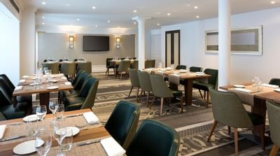 Interior of a meeting room at Hilton Paris Opera Hotel