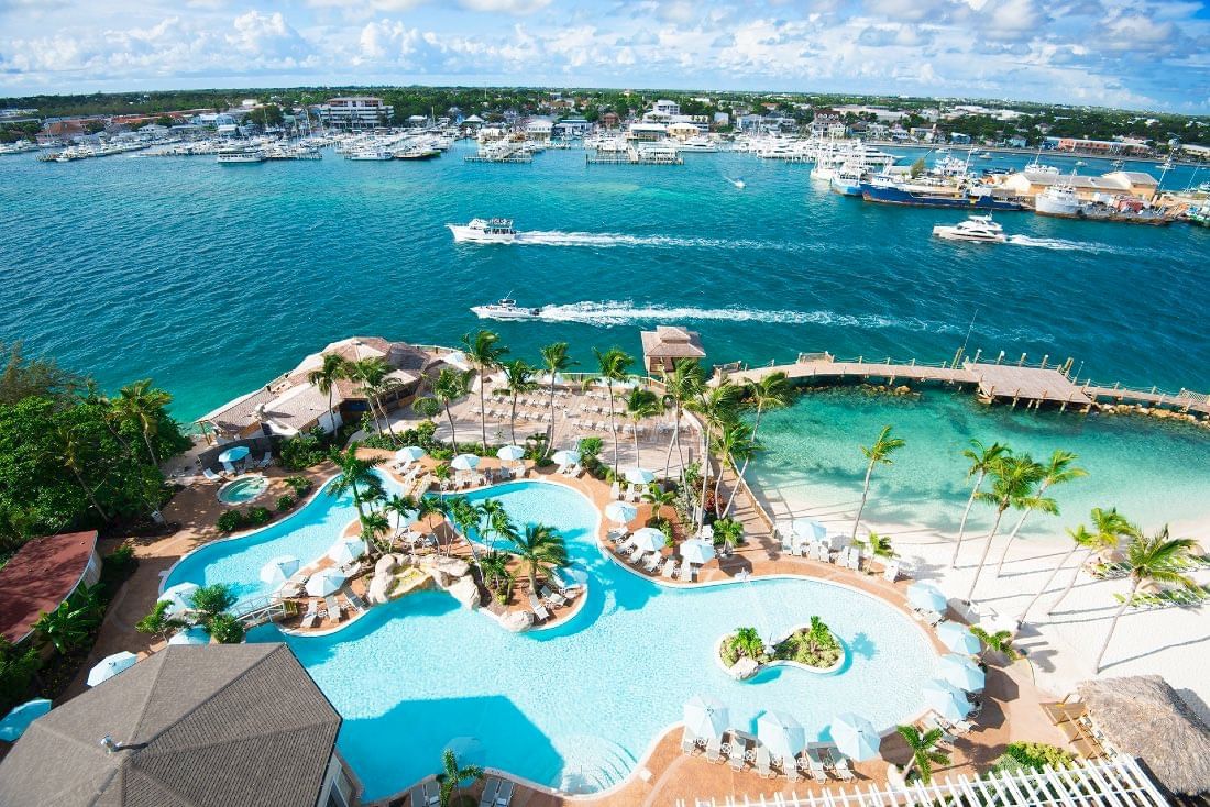 Warwick Paradise Island Bahamas Pool view from the top