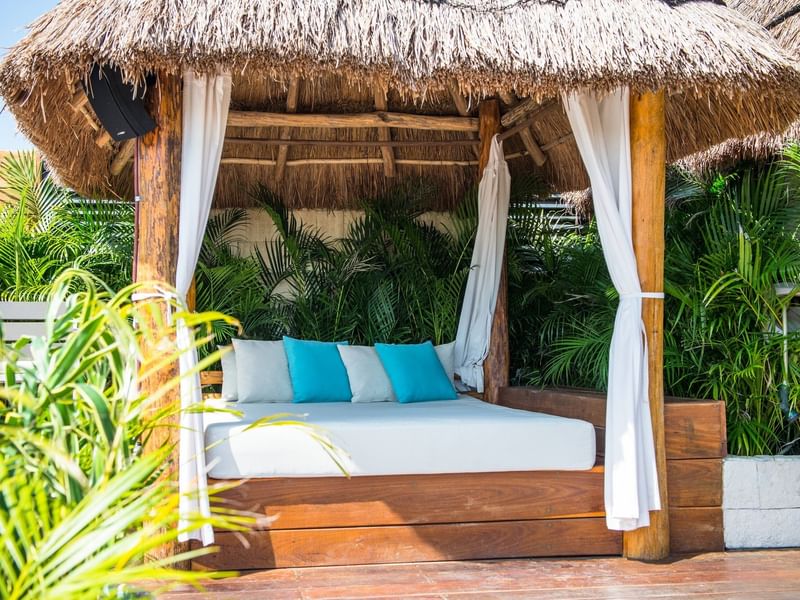 Luxury lounge cabana at Naay Tulum Curamoria Collection