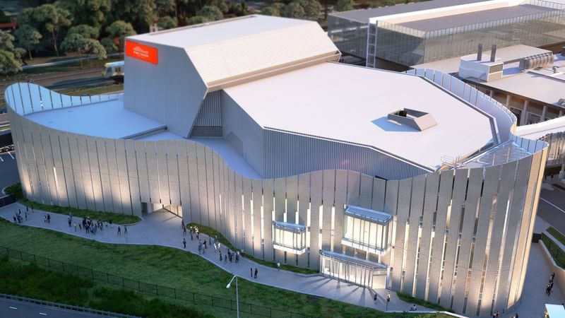 Aerial view of the Sydney Coliseum theater near Novotel Sydney