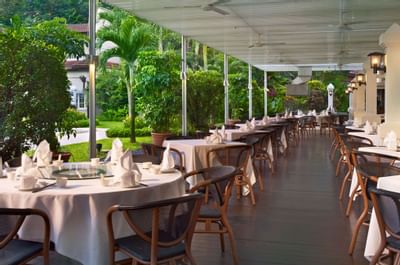 Open & airy dining area in Min Jiang at Goodwood Park Hotel