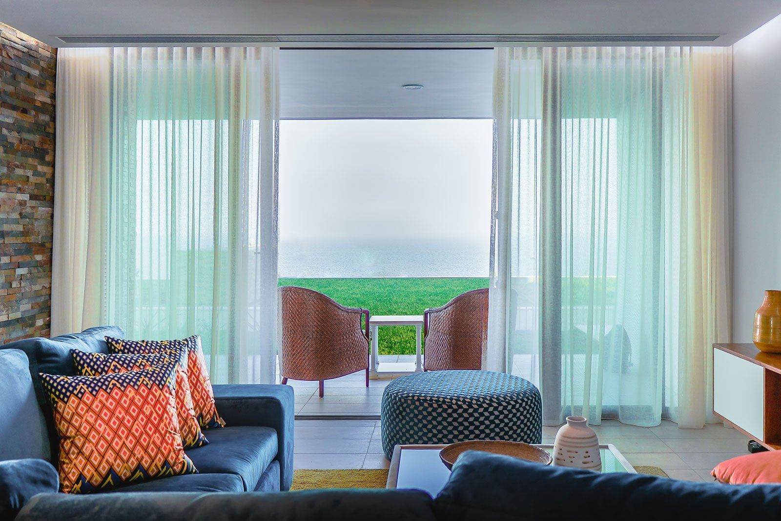 The Livingroom area in Villa Mar Room at Polana Serena Hotel