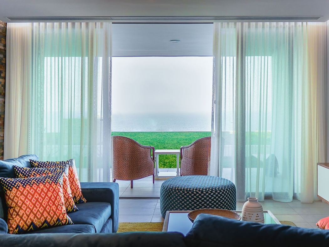 The Livingroom area in Villa Mar Room at Polana Serena Hotel