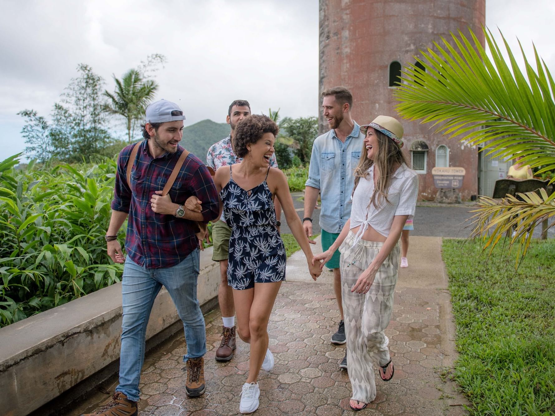 Friends Exploring the Island