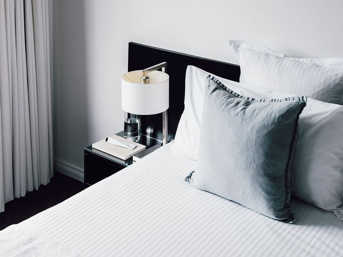 Interior of 1 Bedroom Deluxe Apartment with City & River Views at Quay West Suites Melbourne