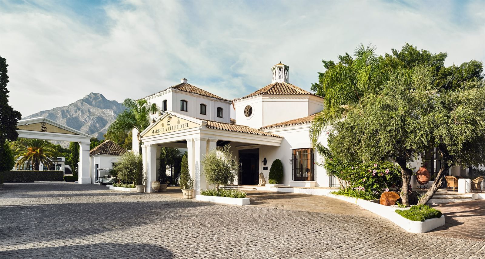 Exterior view of the entrance of Marbella Club