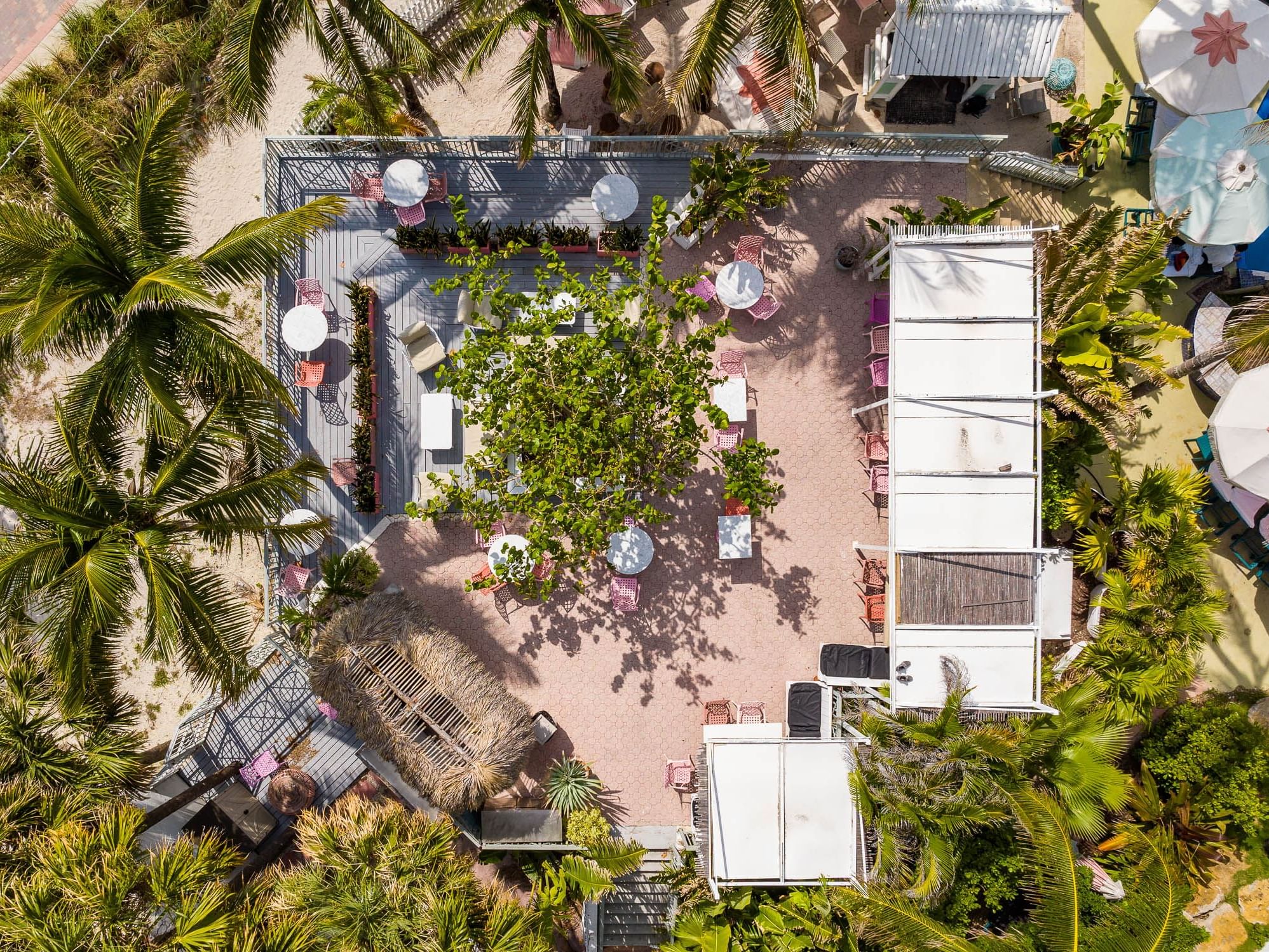 Overhead view & the surroundings of The North Deck at The Savoy On South Beach