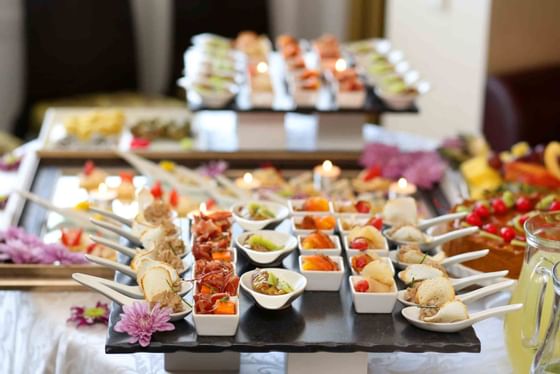 Closeup of a Dessert table at The Venue at Portwalk