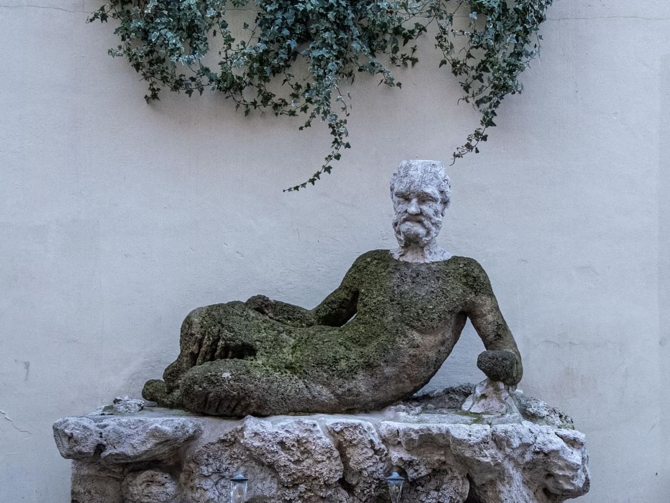 Statue of the Fontana del Babuino Fountain near Margutta 54