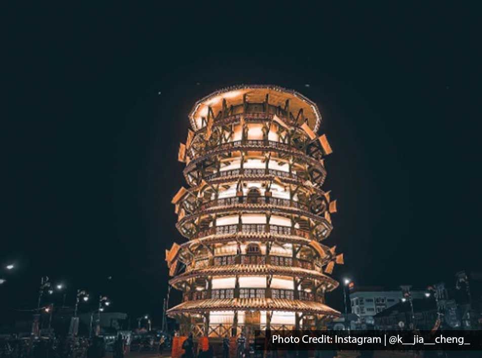 Night view of Teluk Intan Leaning Tower - Lexis Suites Penang