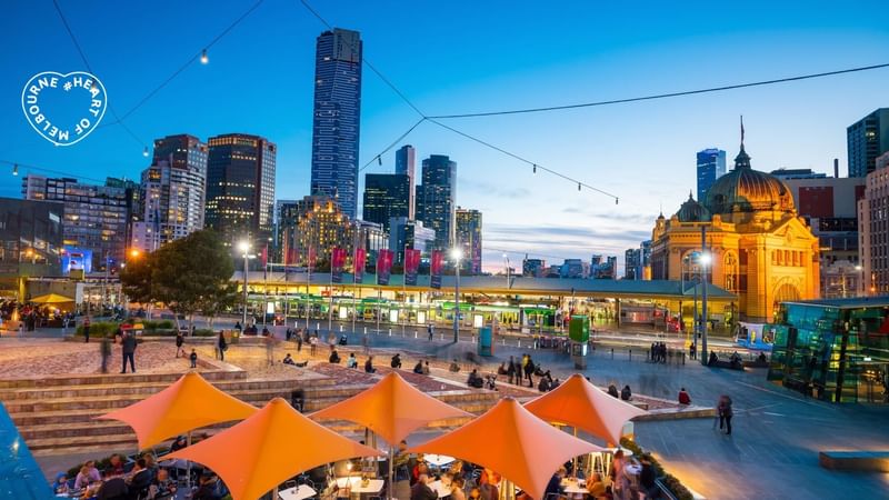 View of Melbourne city near Novotel Melbourne on Collins