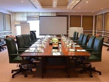 Table Setup in Gilgit Meeting Room at Islamabad Serena Hotel
