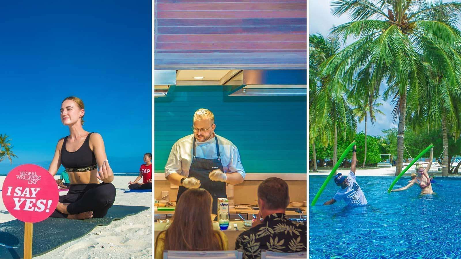 Photo collage of activities at The Signature Collection