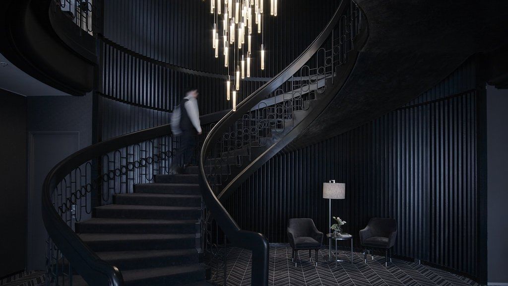 Interior Steps area at the pullman melbourne on the park