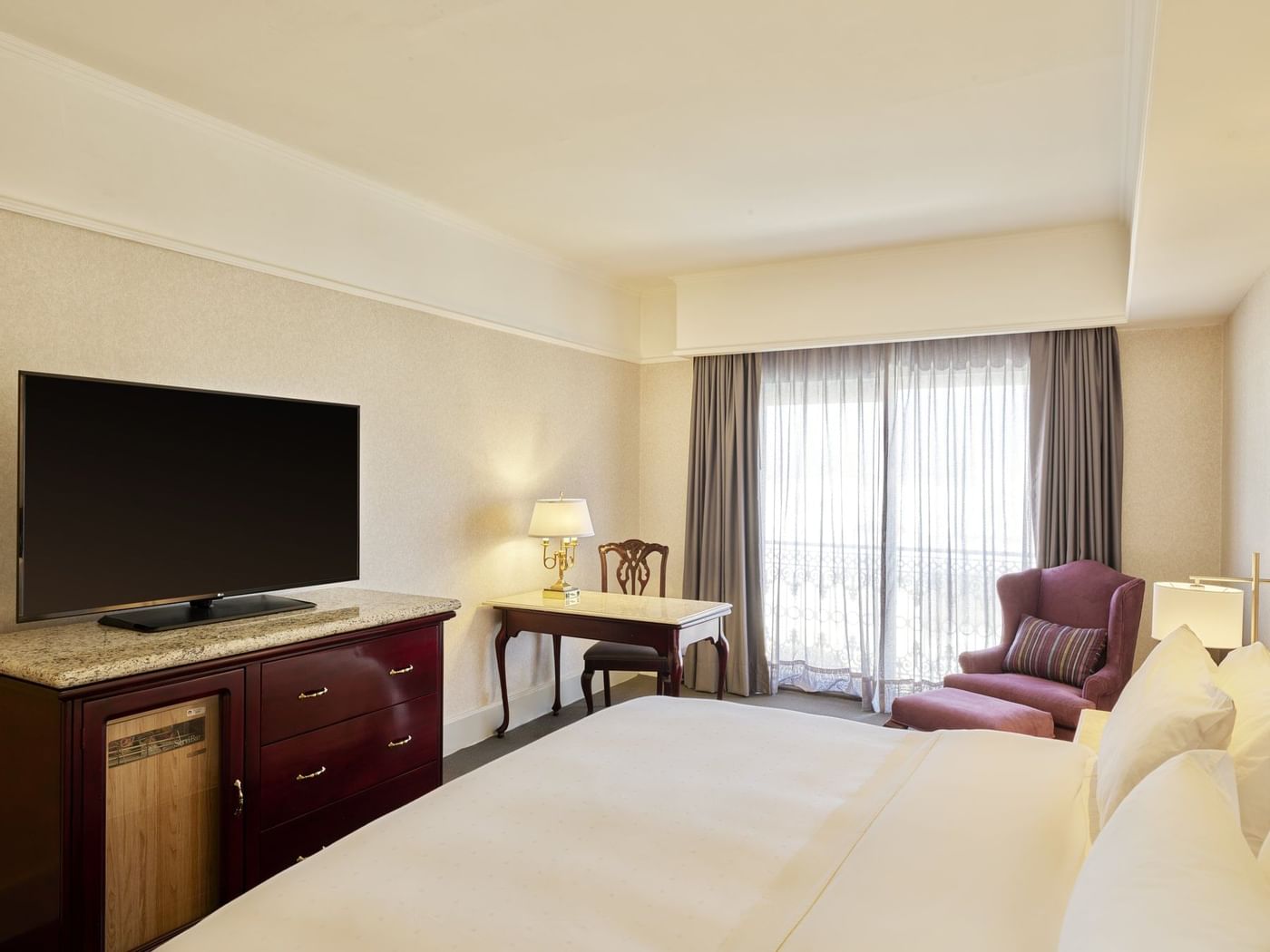 Interior of Junior suite bedroom at FA Hotels & Resorts