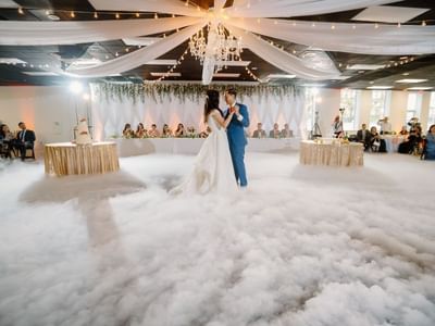 Couple having their first dance at The Vail by Hotel at Old Town