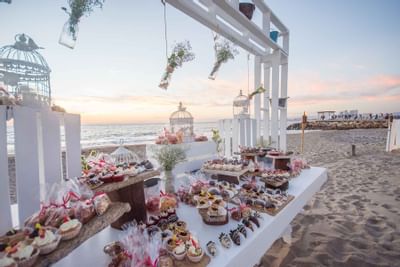 Desserts served in a wedding at Buenaventura Grand Hotel