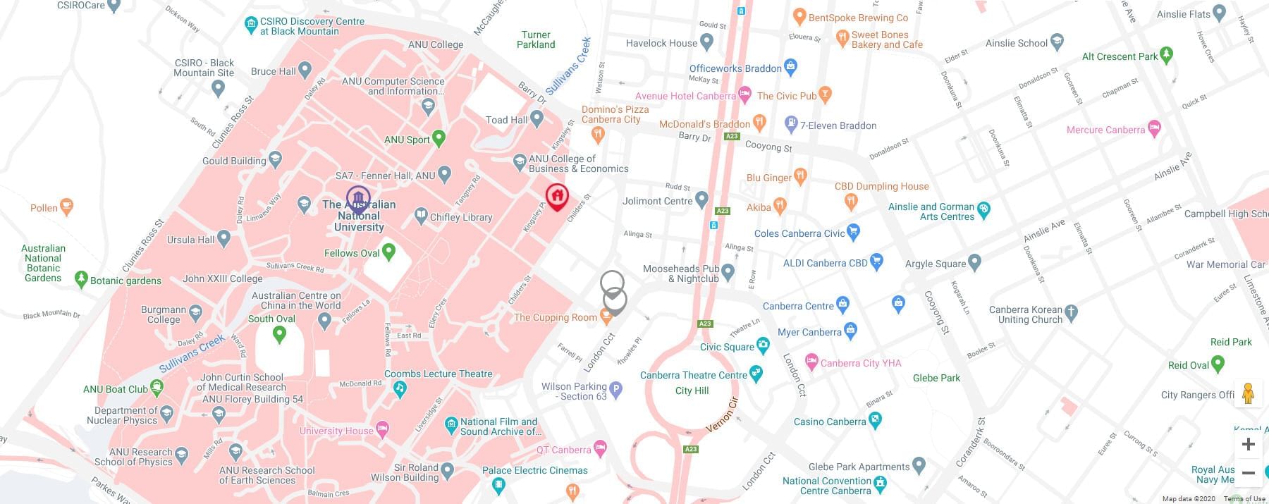 UniLodge @ ANU – Davey Lodge Map