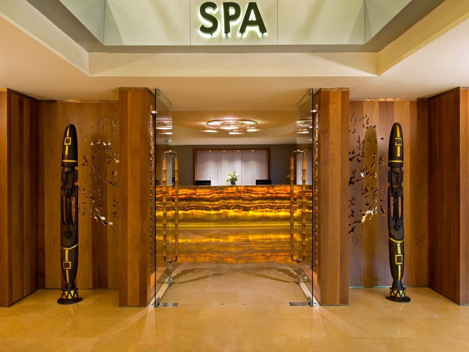 Interior front view and entrance to the BeFine Spa at Titanic Deluxe Lara