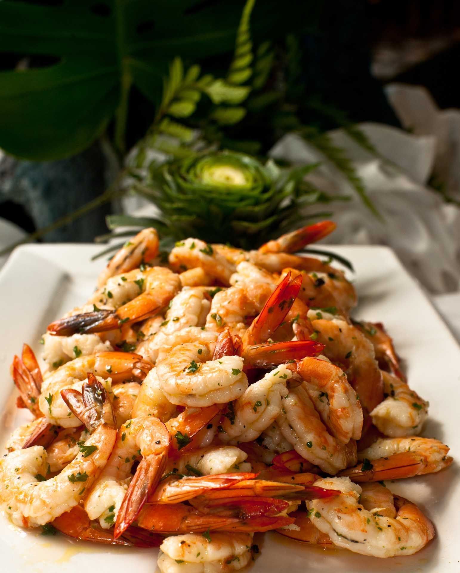 A Shrimp dish served at Nairobi Serena Hotel