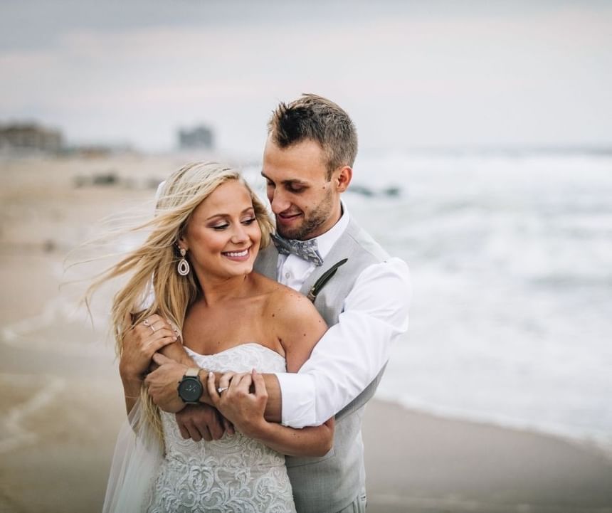 Couple by the ocean