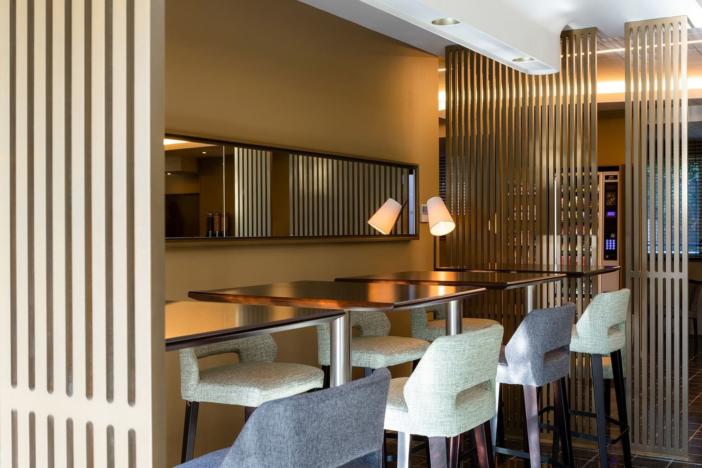 High table with chairs at Escale Oceania Aix-en-Provence