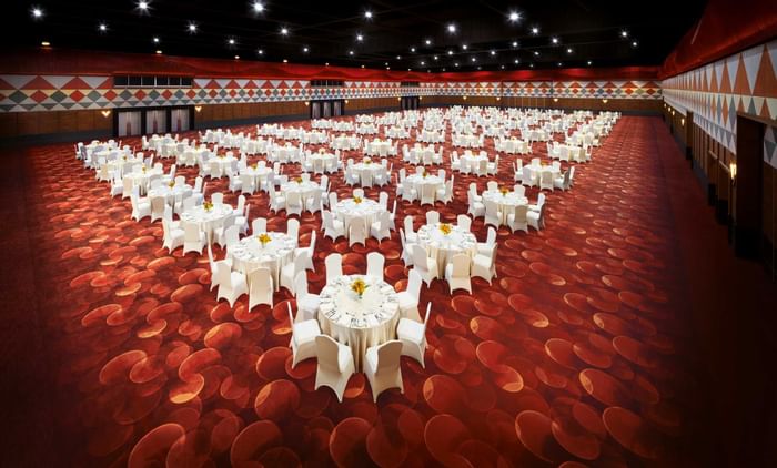 Dinner setup at SPCC