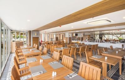 Indoor dining area in Salt Restaurant & Pool Bar at Eastin Ashta Resort Canggu