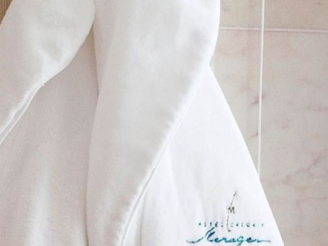 Close-up of a robe in Superior Room at Hotel Cascais Miragem