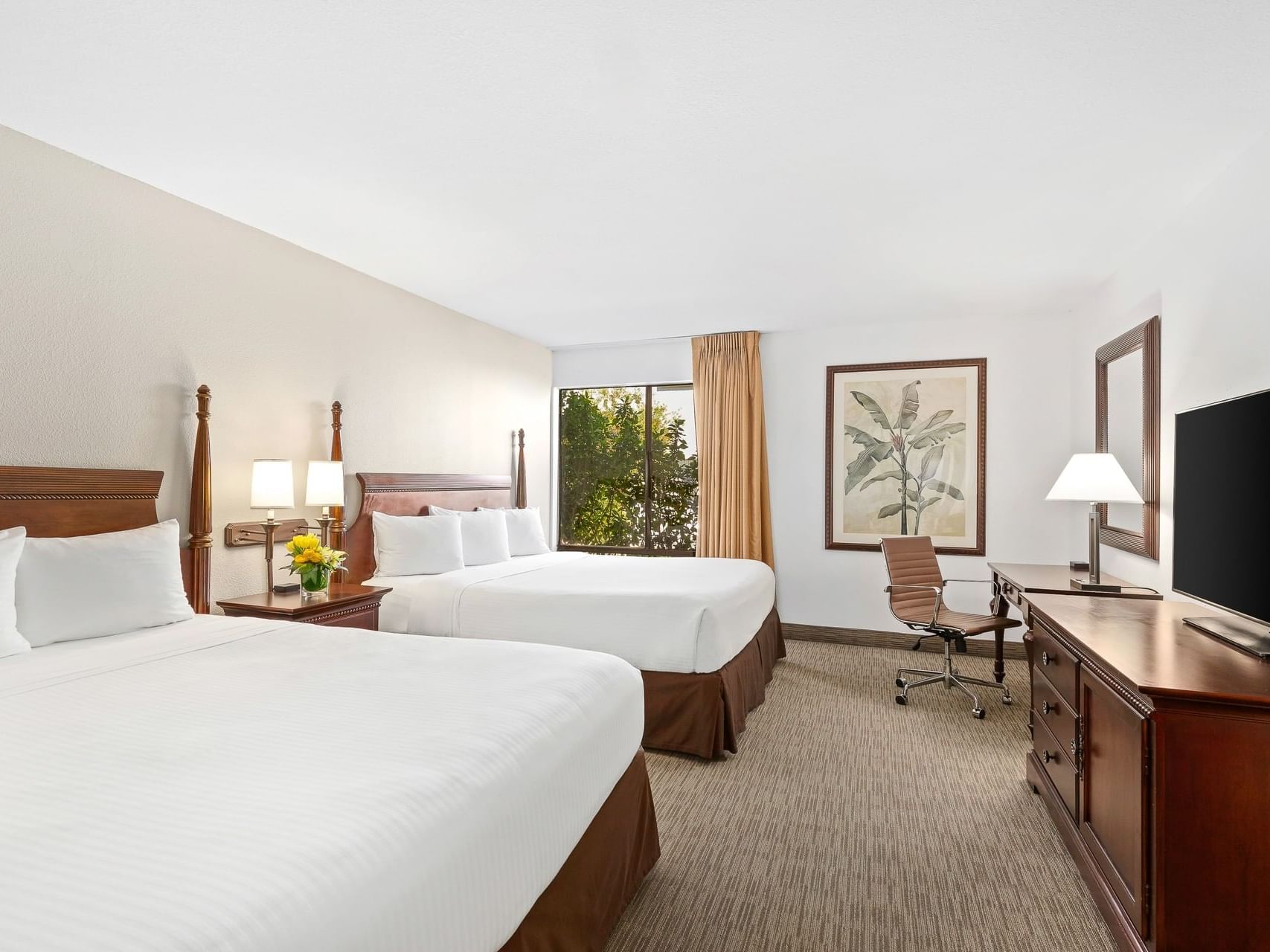 Executive Queen Queen with twin comfy beds at The Anaheim Hotel